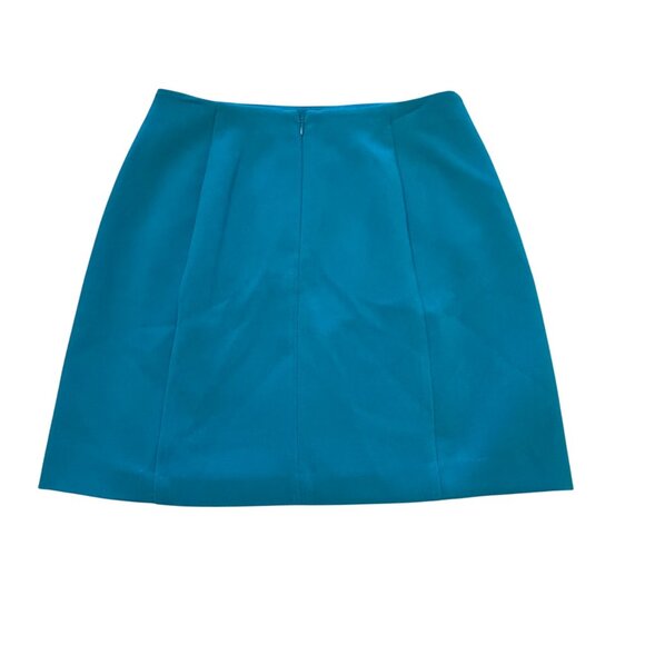 Banana Republic Womens Blue Pencil Skirt Size 6 Rear Zip Polyester/Spandex Blend - Picture 2 of 12